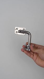 Siku Kaca Kilap Untuk Handrail Kotak SUS304 (Banister)(Handrail)(Braket)(Glass Clamp)(Fleksibel)(Railing)