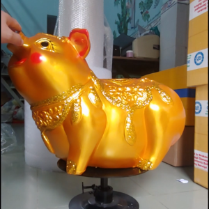 (Cho kiểm tra hàng trước khi thanh toán) Heo đất khổng lồ lợn đất khổng lồ heo bông 65cm