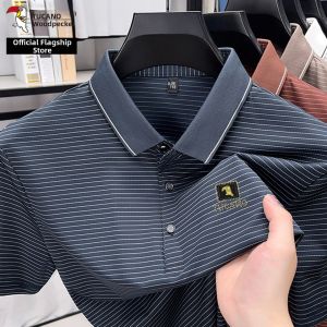 TUCANO | Middle-aged Men Ice Silk Wrinkle-free Short Sleeve Polo Shirt for Summer