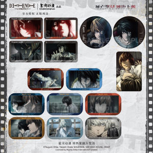 Star River Anime Death Note Scene Series Badge Long Badge Blind Box Quicksand Decoration Postcard Colored Paper Peripheral