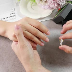 Goth Fashion Demon Angel Ring Paired Rings For Couples Men Moonstone Adjust Ring Wedding Engagement Finger Jewelry