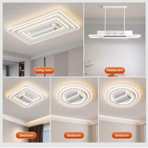New Invisible Bladeless LED Ceiling Fan Light Chandeliers Remote Control Living Room Smart Ceiling Fan Lamp Home Decor Bedroom