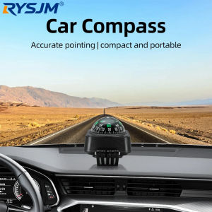 Outdoor Travel Dashboard Compass Car Ball Shaped Navigation Direction Guide For Vehicle Boat Hiking Camping Pointing Guide Meter