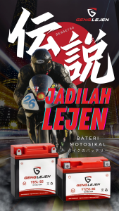 GENGLEJEN Battery Motorcycle YB6.5L-BS (YB6.5L)