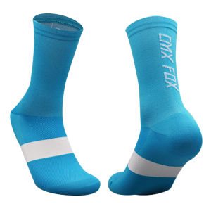 1Pair Mens Cycling Socks - Biking Sport Socks Sweat Absorbent Breathable Compression Road Bike Socks for Soccer And Cycling