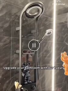 Sen Cây Tắm Đứng Sen Cây Massage Thiết Kế Hiện Đại Hiển Thị Nhiệt Độ Có Đèn Led Đa Năng