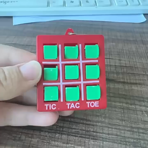 Oldlaiben 4PCS Tic Tac Toe XO Chess Game Keychain Fidget Toys for Kids Educational Childrens Party Favor Gift