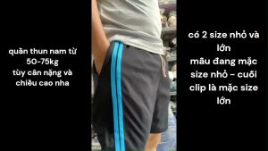 Quần đùi nam ngắn từ 60-75kg quần short lửng nam thể thao mặc nhà mặc ngủ thun phối 3 sọc có túi và dây rút QDN04
