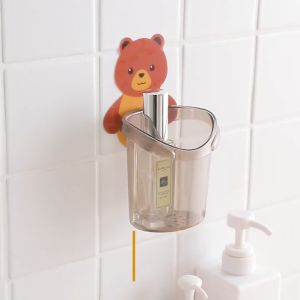 Cốc đựng bàn chải kem đánh răng hình gấu dán tường dodiengiasi