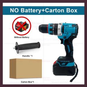 LISM | 18V Brushless Cordless Impact Drill 480NM Electric Screwdriver Power Tool Rechargeable Drill Driver Compatible with Battery