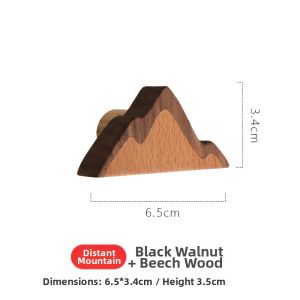 YUANSHANZHU | Rustic Wooden No-Drill Wall Mounted Hook