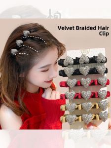 Elegant Double Layer Hair Claw for Women Sweet Style Side Bangs Duckbill Clip Hair Accessories Fresh Outburst Trend Hair Card