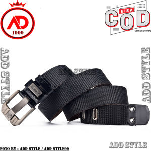 ADD STYLE99 | IKAT PINGGANG PRIA IMPORT KEPALA METAL ANTI KARAT GESPER NYLON WEBBING OUTDOOR COD