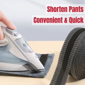 Pants Shortening Tape Strong Adhesive Fabric Tape for Trouser Alteration Adjustable Jeans Pants