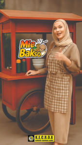 STIKER KACA GEROBAK TULISAN MIE BAKSO