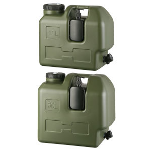 Water Container with Spigot & Hand Sanitizer Jar Portable Water Storage Container for Camping RV Emergency Preparedness