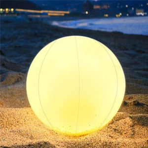 40cm 60cm RGB Floating Pool Light 16in 13 Colors Glowing Decorative Beach Ball For Outdoor Swimming  Pool Sports Equipment