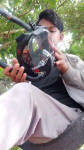 PENGIRIMAN CEPAT VELRAPCOR Kacamata Full Face Diving Snorkeling
