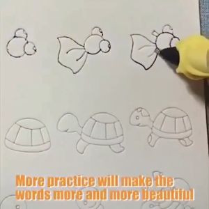 Magic Book Practice Buku Belajar Tulis Hitung Menulis Buku Magic 1 Set Isi 4 Buku + Pulpen +5 Refill