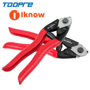 I know TOOPRE Mountain Bike Cable Housing Cutter Bicycle Cable Cutter for Brake Shift and Inner Cable Wire Multifunctional Tool with Steel Wire Cutter.