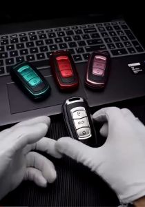 P Proton Geely X50 Soft Luxury TPU Leather Remote Control Car Key Cover Protection Case Shell Accessories 4 Buttons Auto Styling Fob Accessories 吉利TPU皮革车遥控钥匙保护套 3236