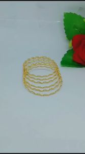 COD SET GELANG KERONCONG DEWASA TITANIUM GELOMBANG 6 PCS PERHIASAN WANITA ELEGAN