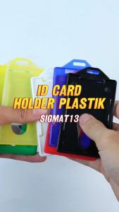 ID Card Holder frame casing id card tempat id card Plastik Berbagai Macam Warna untuk Lanyard ID Card