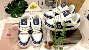 Giày Sneaker Nam Cổ Thấp Phong Cách Đường Phố Họa Tiết Graphic