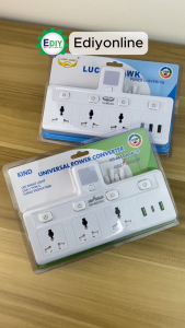 3 PIN  T ADAPORT ADAPTOR ADAPTER UNIVERSAL MULTI SOCKET OUTLET USB PORT NIGHT LIGHT POWER CONVERTER TRAILING PLUG PLAG SOKET 电插座 Ediyonline Ediy