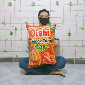GỐI NGỦ 100% GÒN HÌNH BÁNH SNACK GỐI NẰM NGỦ IN 3D MẪU MỚI ẢNH THẬT
