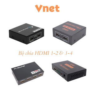 Hub chia HDMI 1 ra 4 - 1 ra 2 - Bộ chia HDMI Splitter 1 ra 2 - 1 ra 4 Full HD 2K