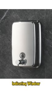 Stainless Steel Soap Dispenser Wall Mount Shampoo Pump Dispenser Bekas Sabun Gantung 500ml 1000ml Liquid Body Hand Wash Shower Gel Lotion Sanitizer