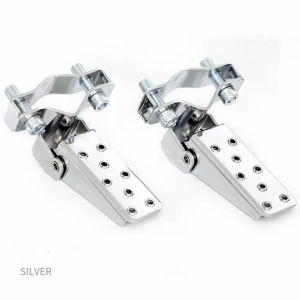 Motorcycle Foot Peg Black Stylish Metal Motorcycle Foot Rests Motorbike Frame Pedals Foot Pegs Motorcycle Foot Rests for