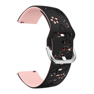 18/20/22mm Silicone Strap for Huawei Watch GT6 GT5 6Pro GT4 46mm Engraved Band for Samsung Galaxy Watch 7 6 5 4 Classic 5Pro