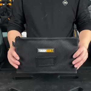 Túi Đựng Tài Liệu Có Khóa Kéo TOUGHBUILT Chất Liệu Vải Chống Mài Mòn TB-95-12 Túi Đựng Dụng Cụ Để Lưu Trữ Có Ngăn Nắp Và Dễ Lấy Đồ.