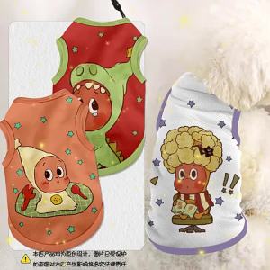 HanWei | Áo Giáp Chống Rụng Lông Thú Cưng Hình Cartoon Phong Cách Retro