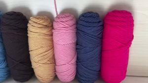 95g/Pc Milk Cotton Yarn Woolen Yarn Soft Pure Colour Lover Yarn 8 strand Knitting Wool Thread for Handmade DIY Scarf Hat Yarn