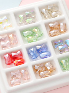 Colored Glass Butterfly Knot Beaded Bracelet DIY Materials Crystal Lacquerware Handchain Accessories Fashion Jewelry Parts