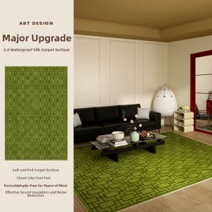 QINGGENGNONG | French Retro Waterproof Soundproof Carpet for Bedroom