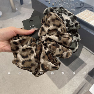 Large Size Leopard Print Hair Ties Fashionable Versatile Hair Bands Korean Style Hair Accessories New 2024 Jewelry