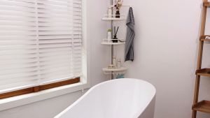 ชั้นวางเหล่า 4 ชั้น สแตนเลสคุณภาพ เก็บหรือเก็บเชิง ใช้เข้ามุมติดผนัง ชั้นวางเหล่า 4 ชั้น มุมสามเหลี่ยม วิธีการใช้งานเป็นโรงงานห้องน้ำ