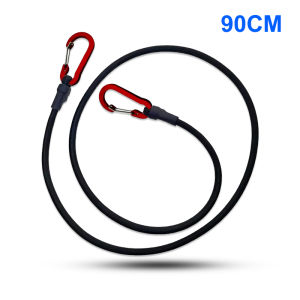 Heavy Duty Bungee Cord Elastic Tie Strap String Carabiner Hooks Kayak Cycling Luggage Packing Ropes Camping Accessories