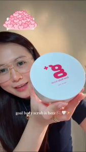 G+ Goal Body Scrub 250g Goal Soap Exfoliating Whitening Brightening Moisturizing Glutathione Collagen Lightening Hydrating Smooth Soft Glowing Skin Even Skin Tone Silky Healthy Skin Care Deep Cleansing Dead Skin Remover Gentle Exfoliant for Radiant