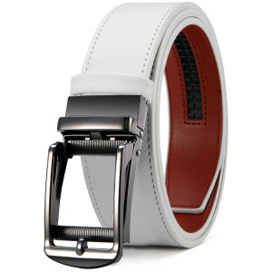 Mens Belt Genuine Leather Luxury Belt Metal Automatic Alloy Buckle Fashion Ratchet Belts for Men Cowhide High Quality Belt