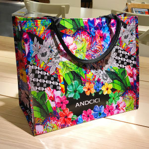 Waterproof Zipper Student Lunch Box Bag Small Handheld Shopping Bag Large Capacity Eco-friendly Womens Bag Shoulder Handbag