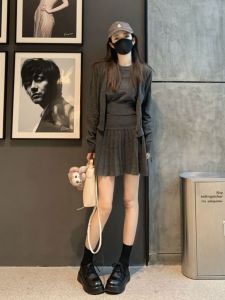 CHANGTONG | Stylish Casual Three-piece Set Dress Small Figure Spring Fashion Matching