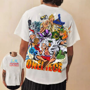 One Piece Mens T-shirt Monkey D. Luffy Roronoa Zoro Summer Anime Autumn Boy Childrens Short-sleeved Casual Parent-child Wear