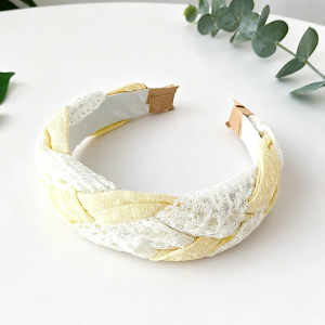 Childrens Princess Style Hairband Wide Lace Edge Non-Tightening Headband Girls Hair Accessory Student Hair Clip