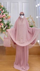 BISA COD TERBARU! Mukena Dewasa Kode-212 All Size Bahan Kringkel Airflow Premium By Ory AjeZas Colle
