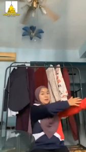 𝗦𝗜𝗠𝗣𝗟𝗘 DOUBLE POLE STRONG Stainless Steel Organizer Garment Hanging Rack / Rak Pakaian Penyidai Jemuran Baju